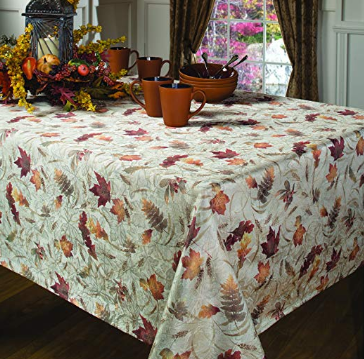 Printed Fall Tablecloth