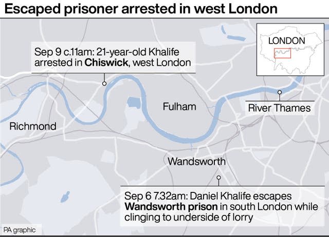 Wandsworth prison escape locator