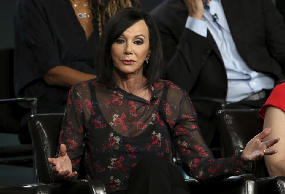 Marcia Clark participates in the "The Fix" panel during the ABC presentation at the Television Critics Association Winter Press Tour at The Langham Huntington on Tuesday, Feb. 5, 2019, in Pasadena, Calif. (Photo by Willy Sanjuan/Invision/AP)