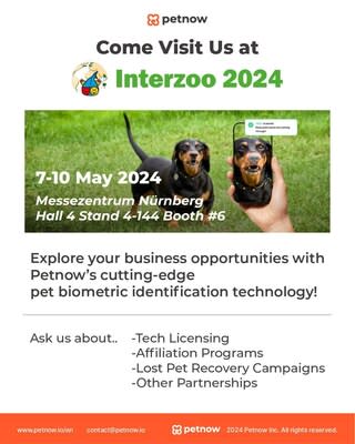 Petnow is coming to Interzoo 2024 in Nuremberg, Germany