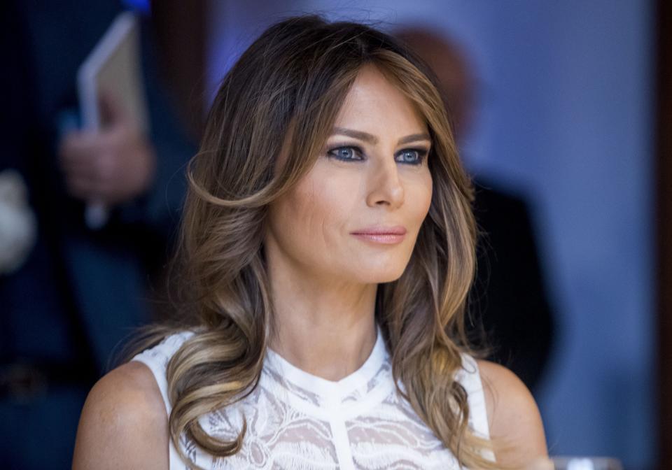 Melania Trump, esposa del presidente estadounidense, Donald Trump. (AP)