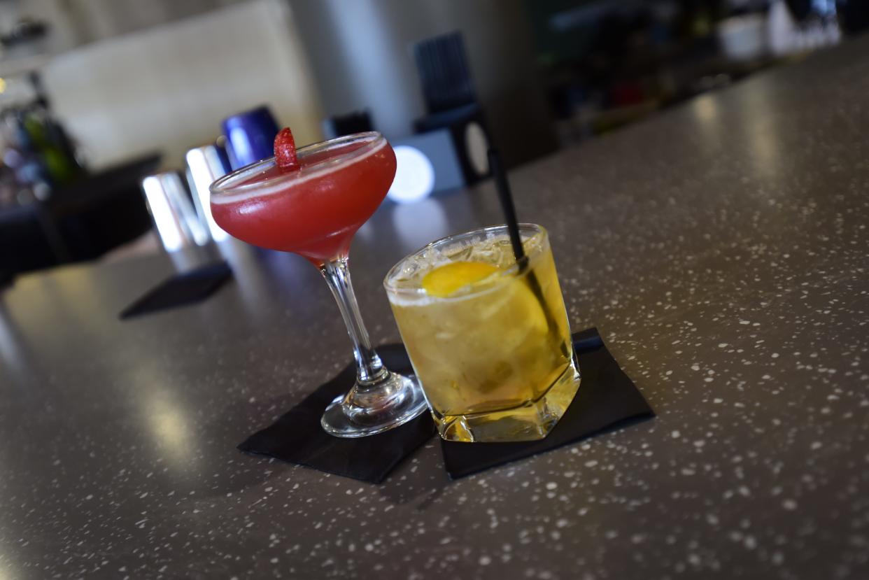 Two of the several specialty cocktails — a strawberrini and bloody bourbon — are served at Sperry's 2nd Floor Dinnerhouse in downtown Port Huron on Tuesday, Aug. 9, 2022. The city asked the state to add Sperry's to the downtown social district.