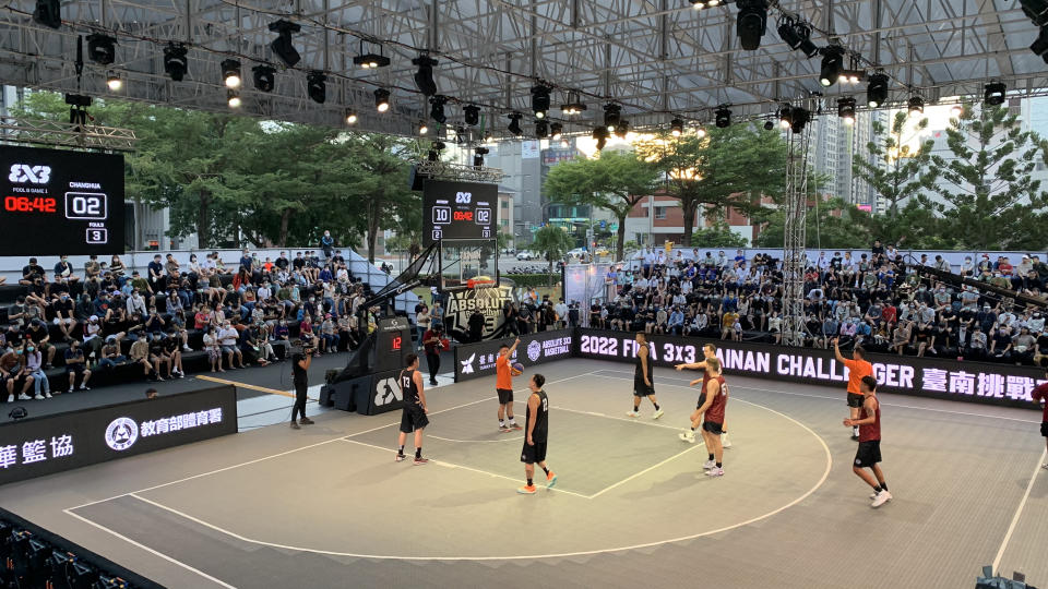2022 FIBA3X3臺南挑戰賽吸引眾多球迷到場欣賞世界級好手獻技。