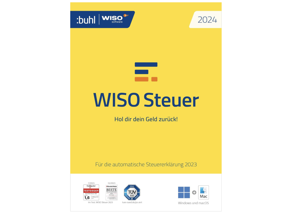 Steuererklärung leicht gemacht – mit dem WISO-Programm von Buhl für alle gängigen Betriebssysteme. (Bild: Amazon)