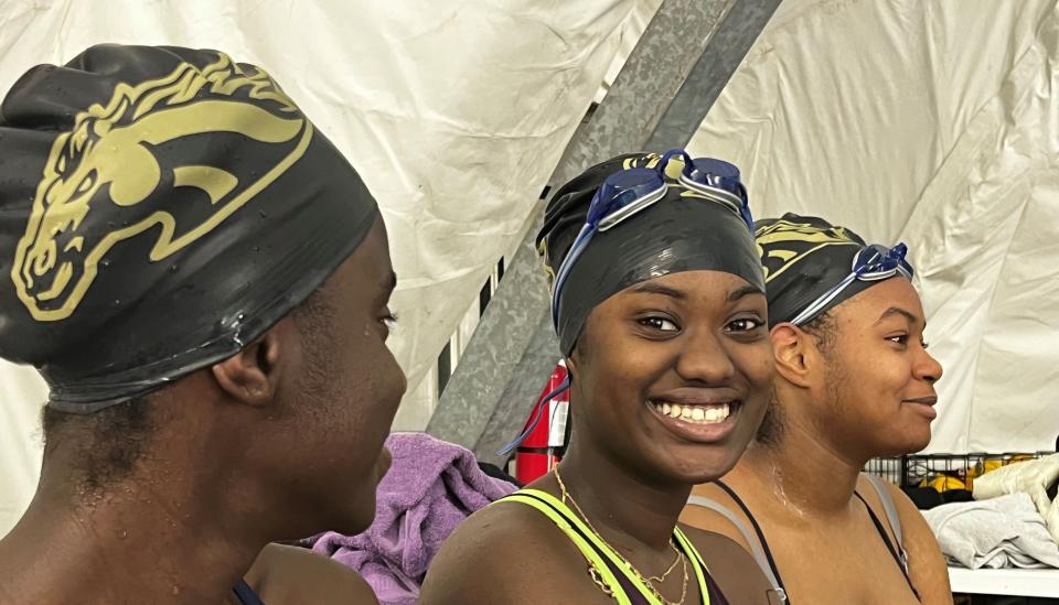 Western Hills' first swim team in 28 years practiced three nights a week at the Gamble-Nippert YMCA in Cincinnati.