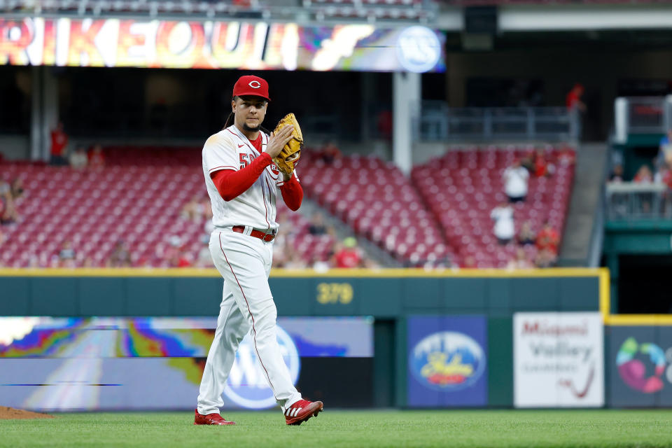 Luis Castillo of the Cincinnati Reds