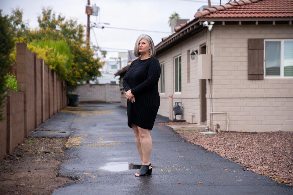 Dawn Garlock at her home on Dec. 28, 2022, in Phoenix.