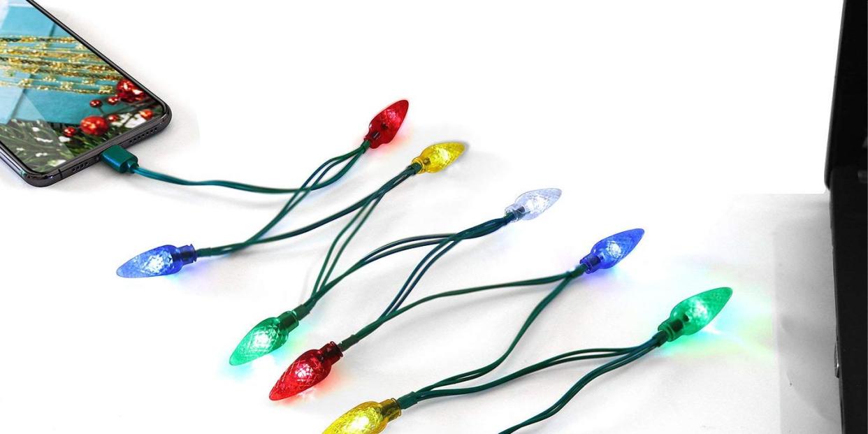 christmas light phone charging cable