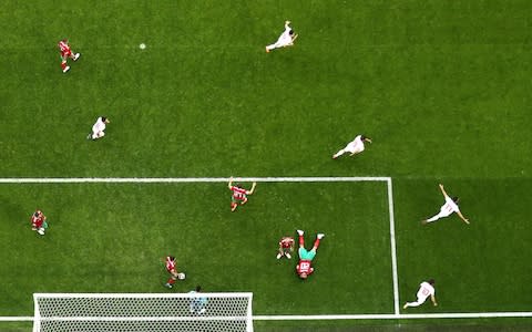 goal aerial - Credit: GETTY IMAGES