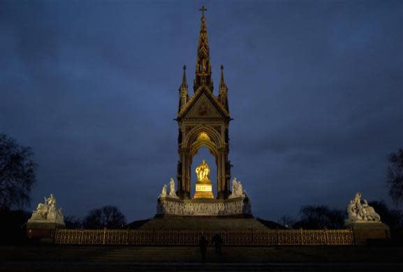 A view of the Prince Albert memorial in London March 16, 2012.
