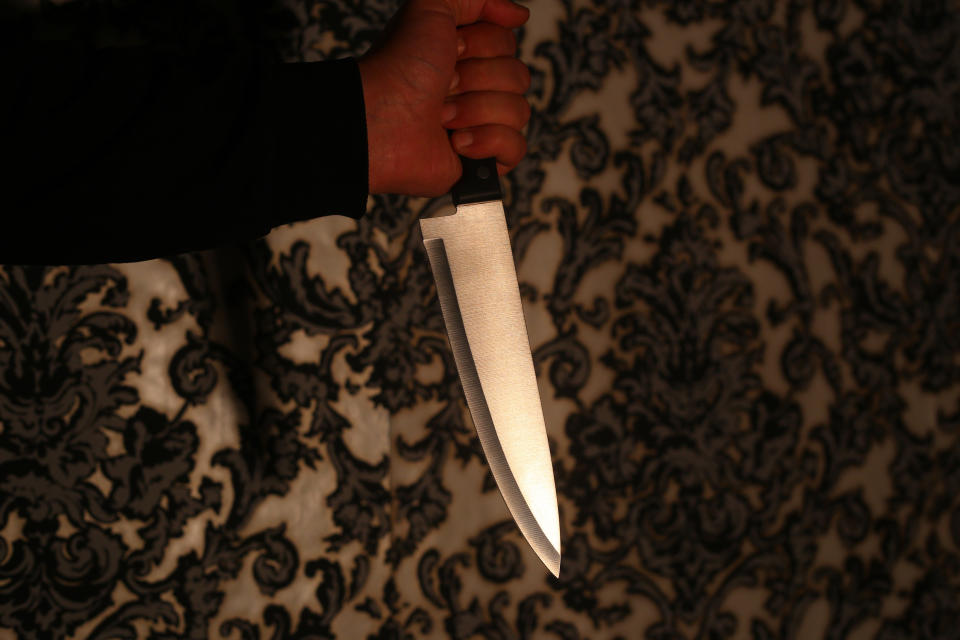 The stabbing victim told police that he and his friend thought the knife (not pictured) was a prop. The man who allegedly supplied the knife reportedly said he didn't think it was that sharp. (Photo: Marccophoto via Getty Images)