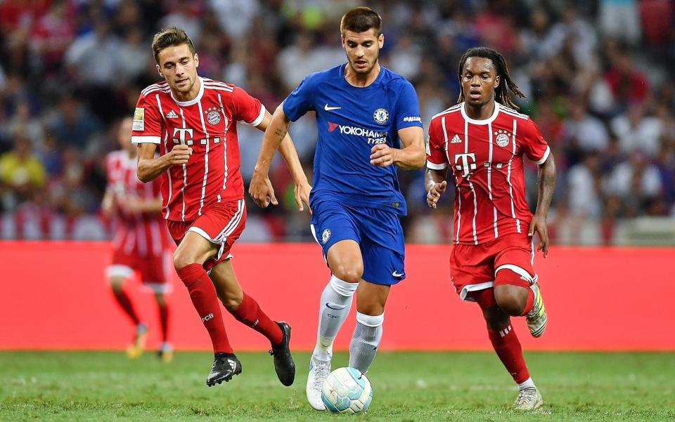 Alvaro Morata tries to break clear for Chelsea - Getty Images AsiaPac