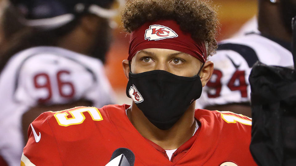 Kansas City Chiefs quarterback Patrick Mahomes has been vocal in his support for the NFL's social justice moves. (Photo by Jamie Squire/Getty Images)