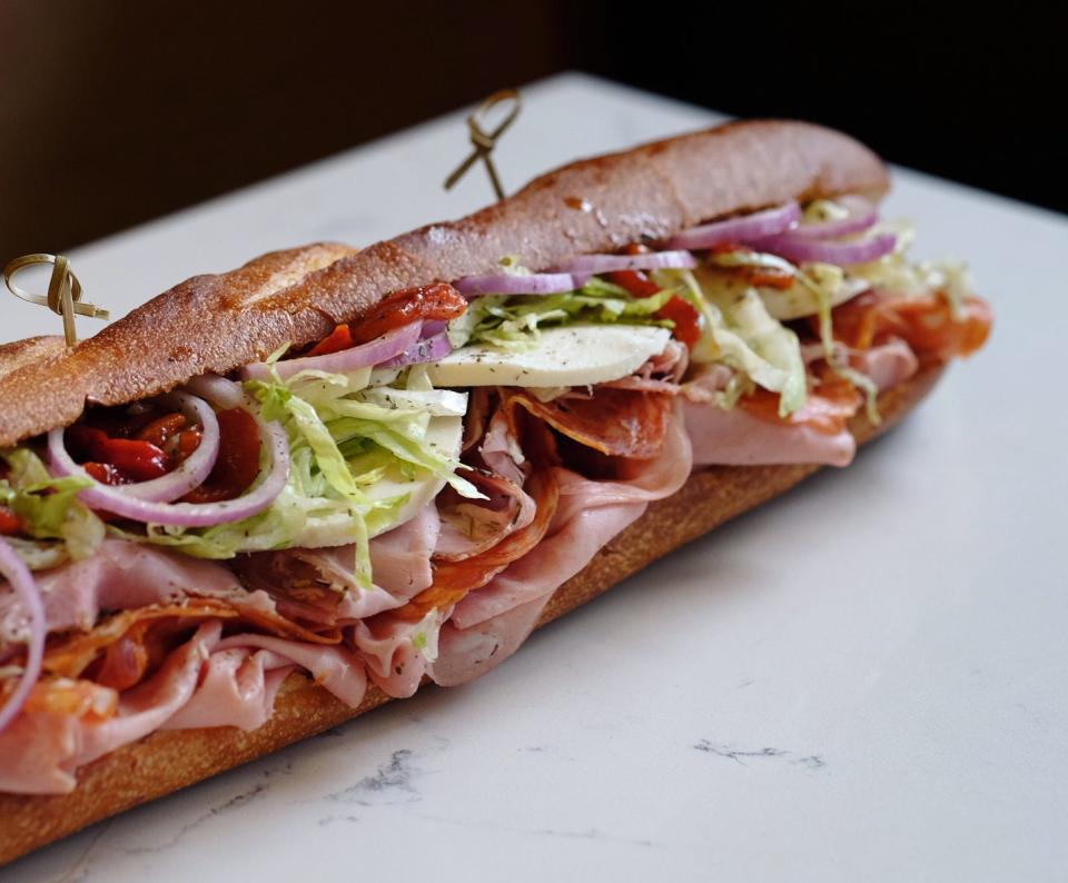 The Italian sub at Nettie's House of Spaghetti in Tinton Falls has mortadella, prosciutto, hot salami, fresh mozzarella and house salad.