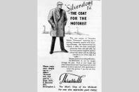 <p>It's not a coat Jim... it's a coat for motorists, from Thrussells Silverstone no less. Regrettably, 'The man's shop of the Midlands' seems to be no more.</p>