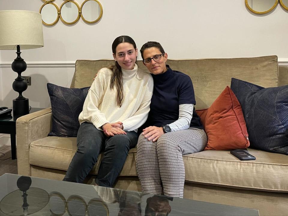 Irene Shavit, 22, and Aleyet Epstein, 50, spoke to The Independent from London (The Independent)