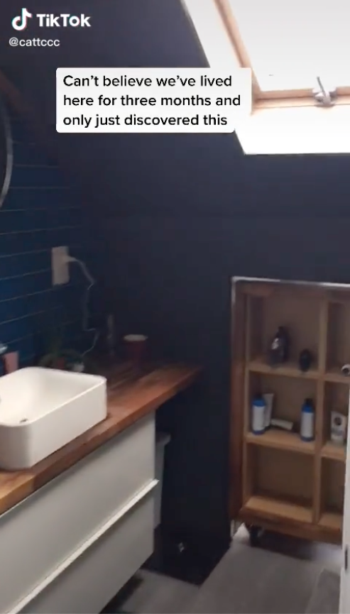 Secret room in bathroom