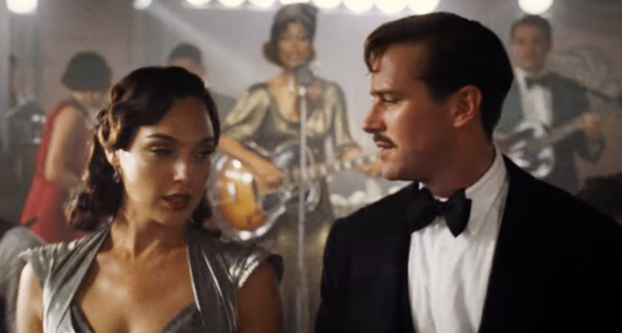 Gal Gadot and Armie Hammer play newlyweds in Kenneth Branagh's Death on the Nile (Photo: 20th Century Studios/YouTube)