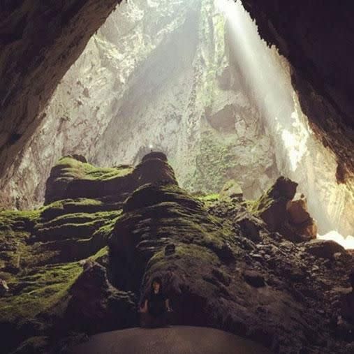 The cave is so enormous, it has its own river, jungle and climate. Photo: Instagram/anniehvu