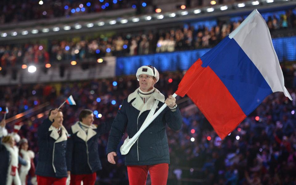 The Russian flag has been banned from Pyeongchang - AFP