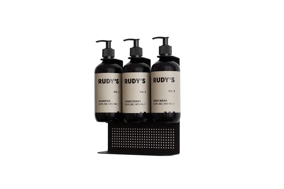 Rudy's Barbershop shower bundle and caddy (was $100, 25% off)