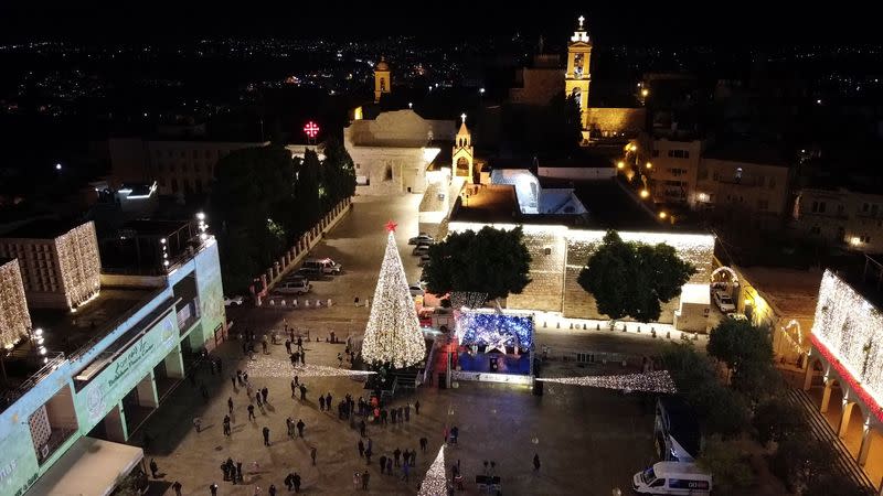 The Wider Image: A drone's eye view of the Holy Land as Christians look to Easter