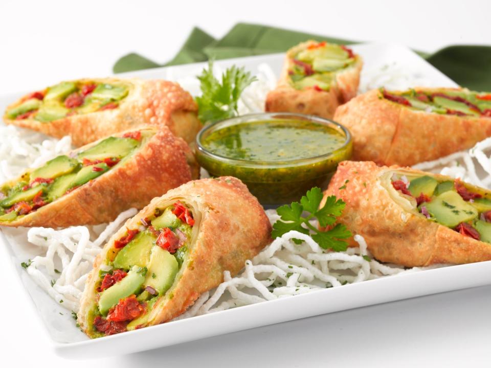 Avocado Egg Rolls – Decades ago, while dining in a hotel restaurant during his travels, founder David Overton tasted an avocado cheese straw that garnished his main course and it inspired him to wonder if The Cheesecake Factory could make an egg roll with avocado in it. Chefs at The Cheesecake Factory wondered too – so they started experimenting. Finally, after multiple variations, The Cheesecake Factory had its Avocado Egg Rolls which have been a top-seller ever since.