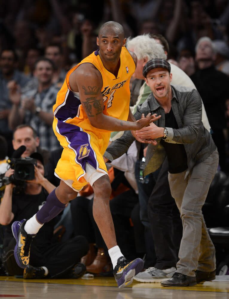 Justin Timberlake and Kobe Bryant | Harry How/Getty