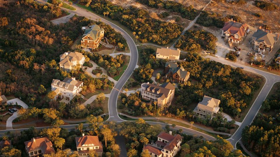 Aerial view of Kiawah Island Homes