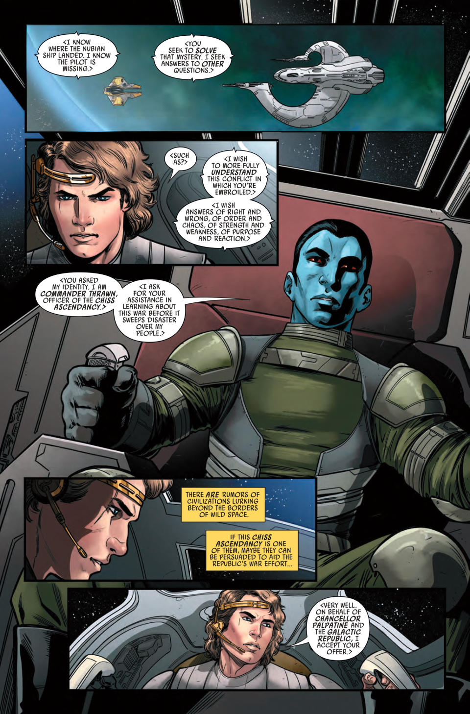 Art from Star Wars: Thrawn Alliances #1