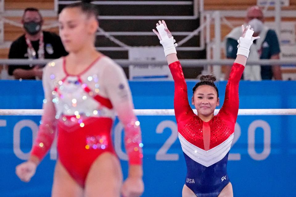 Sunisa Lee will try to win the women's all-around competition Thursday.