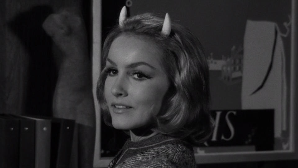 <p> Before finding her greatest fame as Catwoman in the first two seasons of the '60s <em>Batman</em> series, Julie Newmar starred in the Season 4 episode, "Of Late I Think of Cliffordville." In the episode, Newmar doesn't have cat ears, but she does have devil horns, as she plays Satan trying to get the protagonist played by Albert Salmi (who played Danny's father in <em>Caddyshack) </em>to make a deal with the devil. </p>