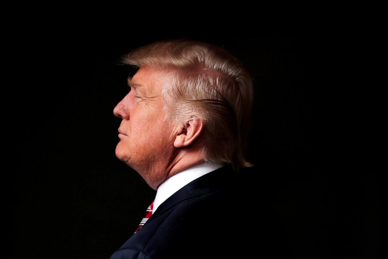 Donald Trump in his Trump Tower office in Manhattan, May 2016. (Photo: Lucas Jackson/Reuters)