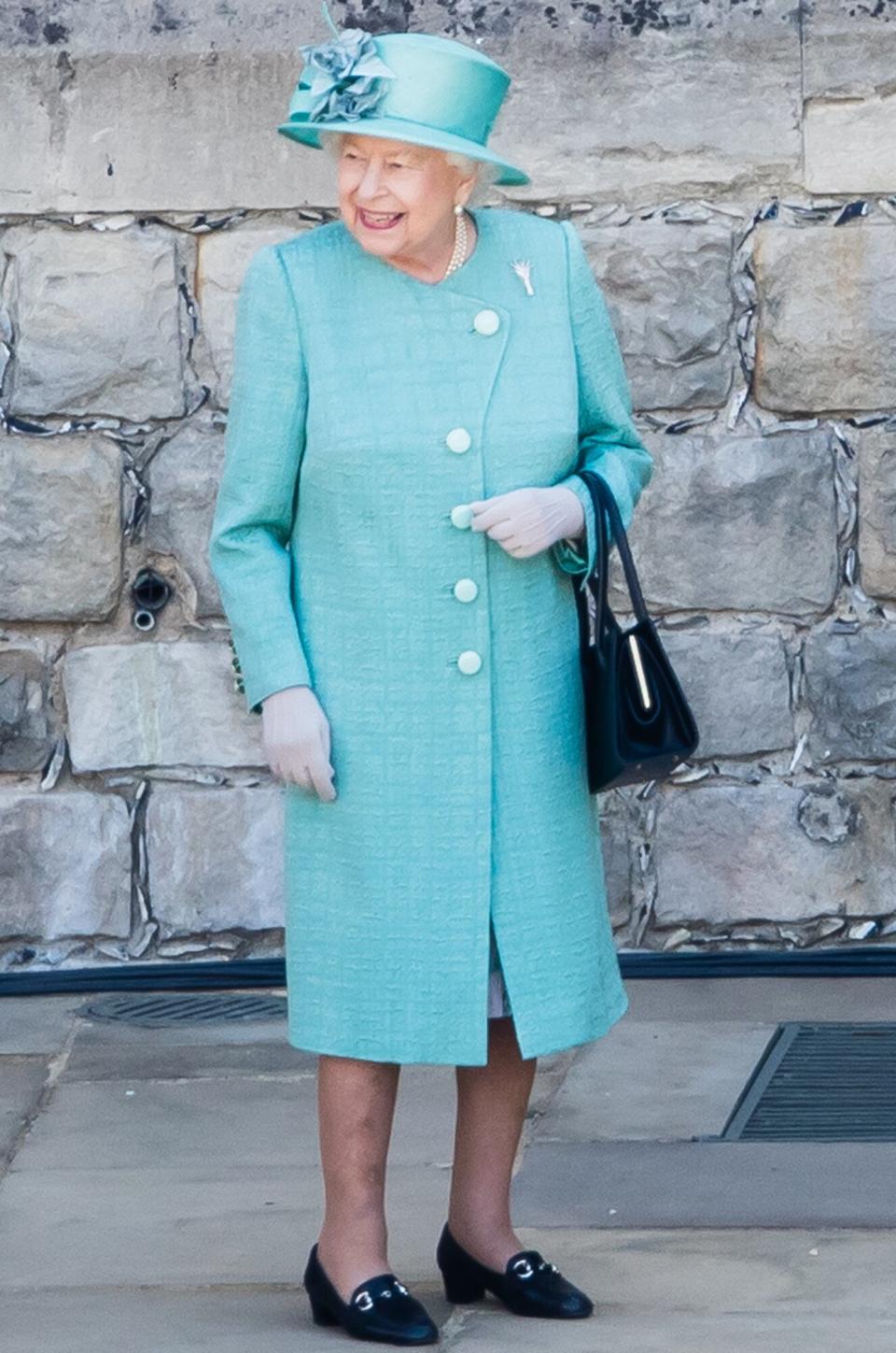 Queen Elizabeth II attends Trooping The Colour, the Queen's birthday ceremony at Windsor Castle on June 13, 2020 in Windsor, England. In line with Government advice, it was agreed that The Queen's Birthday Parade, also known as Trooping the Colour, would not go ahead in its traditional form