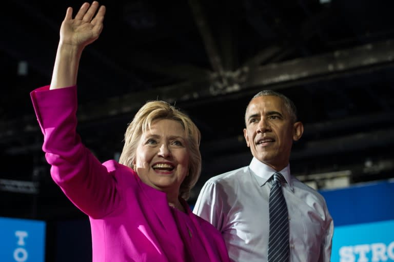 US President Barack Obama, campaigning with her early this month, said "there has never been any man or woman more qualified for this office than Hillary Clinton"