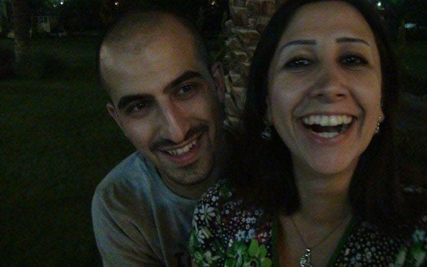 Noura and Bassel in happier times - Noura Ghazi Safadi