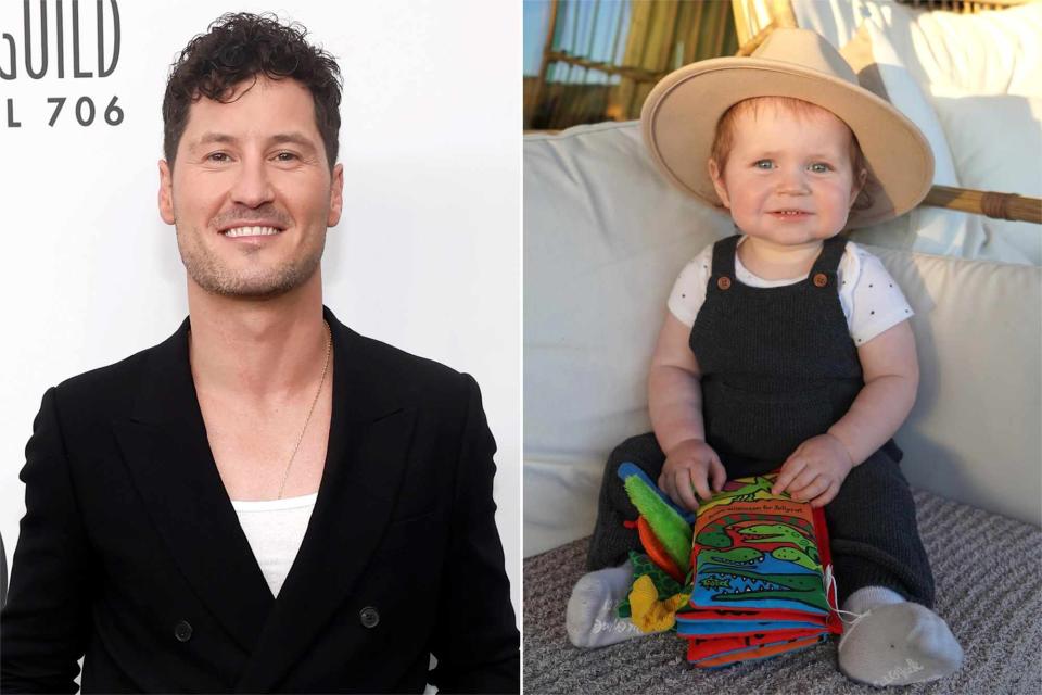 <p>Emma McIntyre/Getty; Jenna Johnson Chmerkovskiy/Instagram</p> Val Chmerkovskiy (L), son Rome (R)