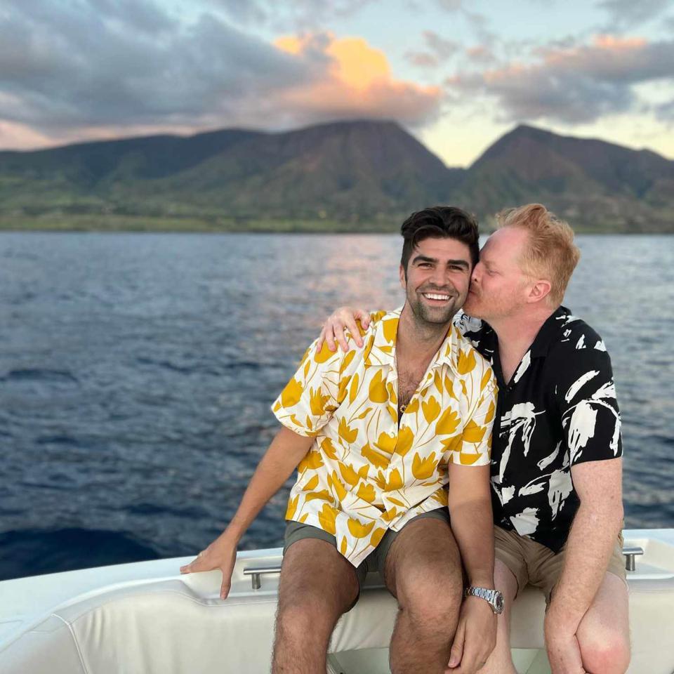 <p><b>Location: </b>Kapalua, Hawaii</p> <p><em>Modern Family</em> alum Jesse Tyler Ferguson and his husband, Justin Mikita, jetted off to Hawaii for a dream-worthy vacay in the tropics, where they stayed at <a href="https://www.ritzcarlton.com/en/hotels/kapalua-maui#RESORT" rel="nofollow noopener" target="_blank" data-ylk="slk:The Ritz-Carlton Maui, Kapalua;elm:context_link;itc:0;sec:content-canvas" class="link ">The Ritz-Carlton Maui, Kapalua</a>. "Mahalo to Hawaii for some much needed r&r," the actor captioned a series of photos from their trip, including shots of them boating, whale watching and relaxing on some of the resort's hammocks.</p> <p>A five-star resort nestled along Maui's Northwest shore, The Ritz-Carlton Maui, Kapalua offers views of Molokai Island, stunning hiking trails, a championship golf course and more.</p>