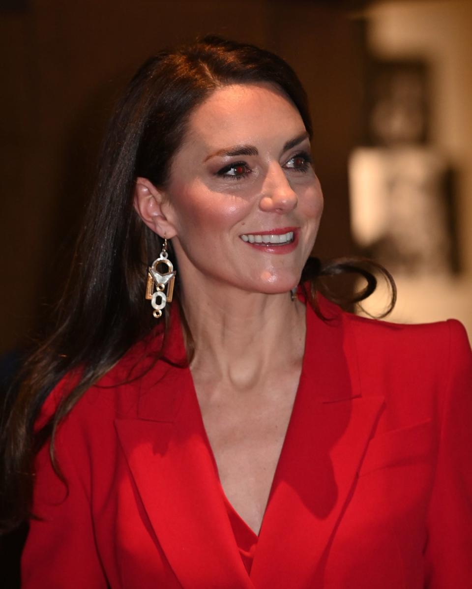 The Princess of Wales attending a pre-campaign launch event for the Shaping Us campaign at BAFTA, London, hosted by The Royal Foundation Centre for Early Childhood (PA)