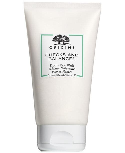 Shop Now: Origins Checks and Balances™ Frothy Face Wash, $23.50, available at Sephora.