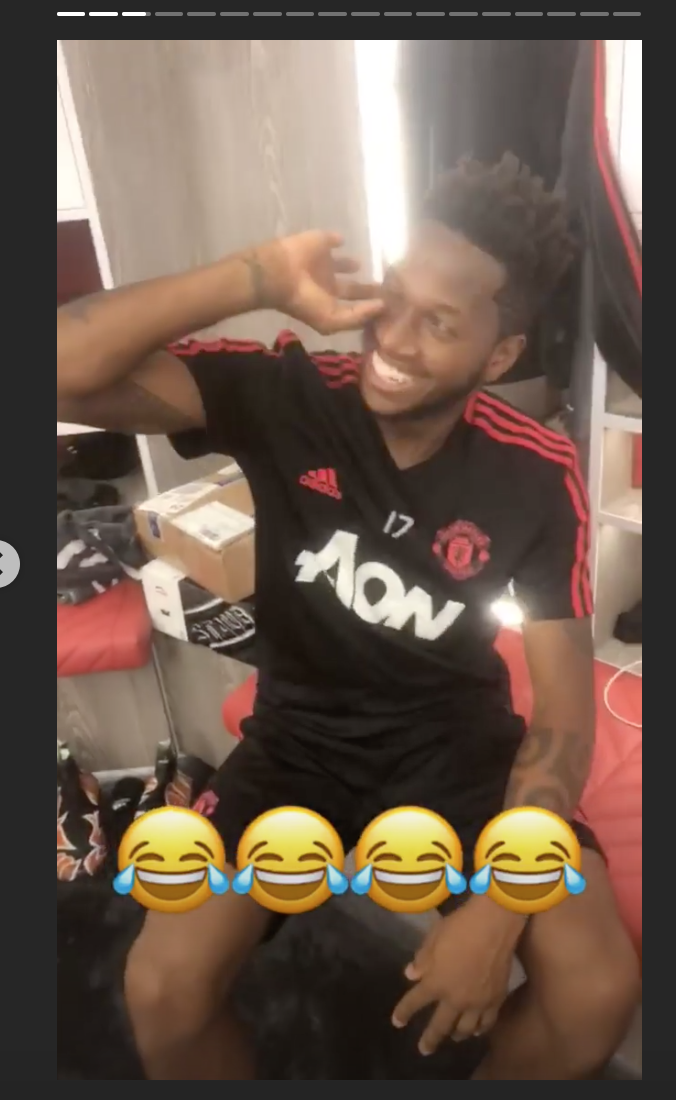 Summer signing Fred could not master the celebration