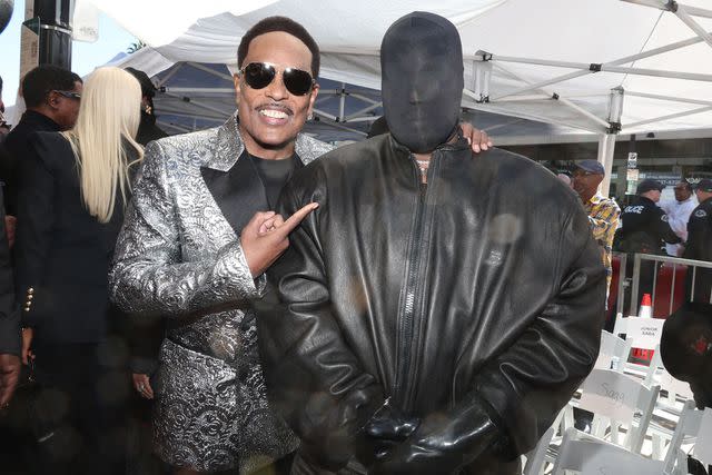 <p>John Salangsang/Shutterstock</p> Charlie Wilson and Kanye West in Los Angeles on Jan. 29, 2024