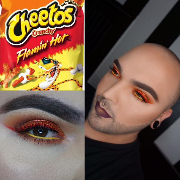 This makeup artist uses his favourite snacks as beauty inspiration