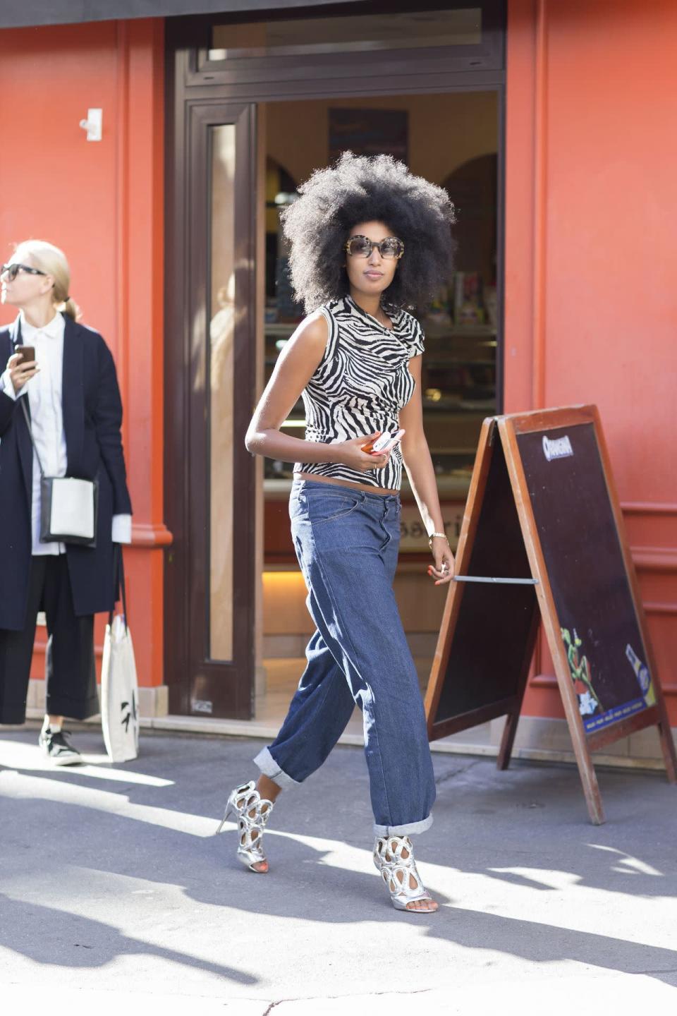 Julia Sarr-Jamois’ look at Paris Fashion Week 2015. 