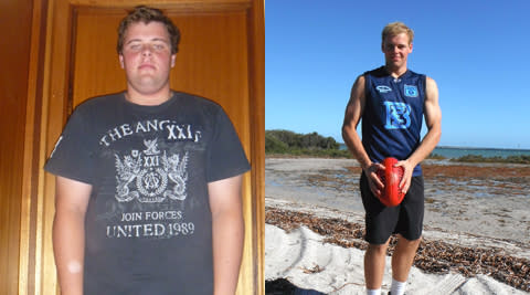 Even as a kid, Andrew MacDonald was the big kid who was always last in laps around the school oval and first in line at the canteen. By 18, he’d hit 126kg. “I didn’t care about my health or the fact I couldn’t walk up a flight of stairs without getting a sweat up,” he recalls. “I was drinking soft drink, eating pies and scoffing lollies every chance I got.” But after watching his dad undergo a heart bypass before his 50th birthday, MacDonald took action, slashing 47kg off his frame. Here's how he managed his weight loss transformation