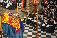 <p>The Royal Family and mourners from across the world gathered in and outside Westminster Abbey for the state funeral of Queen Elizabeth II. (PA)</p> 