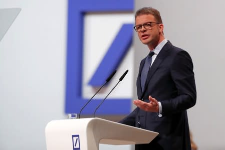 FILE PHOTO: CEO Sewing attends the annual shareholder meeting of Deutsche Bank in Frankfurt