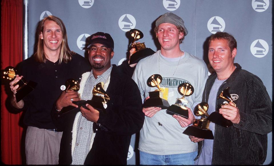 the 38th annual grammy awards press room