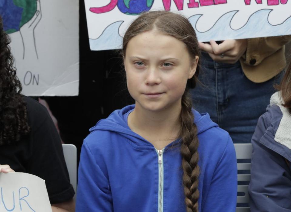 A 121-year-old photo featuring a Greta Thunberg lookalike has sparked a new theory that the 16-year-old is actually a time traveler. (Photo: Getty Images)