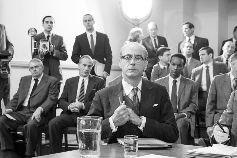 'OPPENHEIMER,' Robert Downey Jr. as Lewis Strauss, 2023. ph: Melinda Sue Gordon / © Universal Pictures / Courtesy Everett Collection